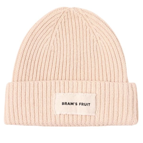 Bram’s Fruit Distressed Label Muts Beige