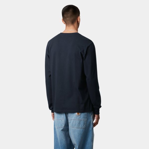 Carhartt WIP Pocket Longsleeve T-shirt Navy