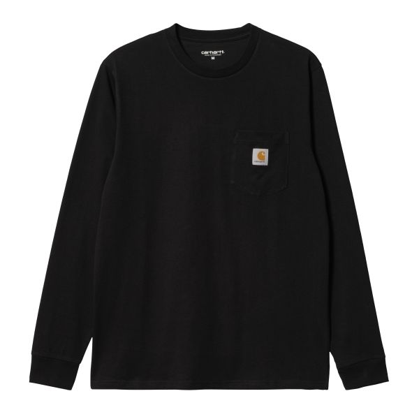 Carhartt WIP Pocket Longsleeve T-shirt Zwart