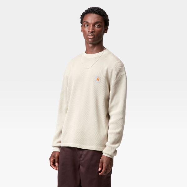 Carhartt WIP Vista Waffle Longsleeve T-shirt Beige