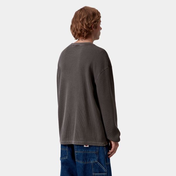 Carhartt WIP Vista Waffle Longsleeve T-shirt Zwart