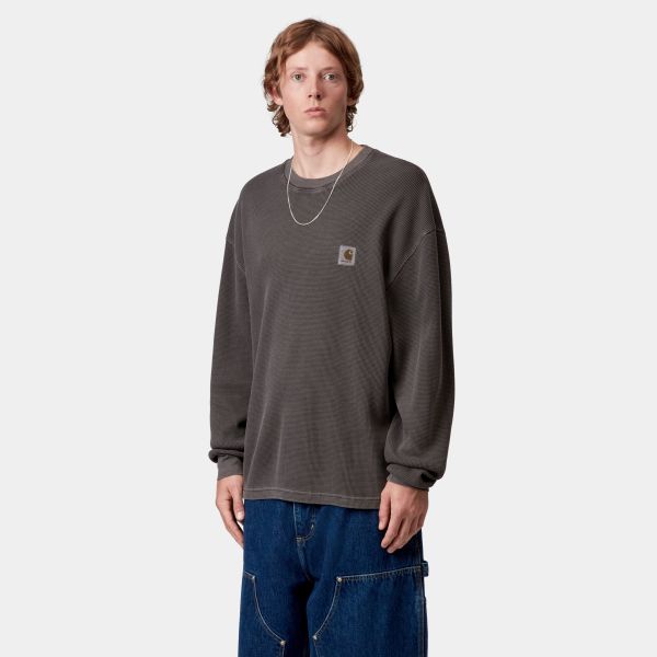 Carhartt WIP Vista Waffle Longsleeve T-shirt Zwart