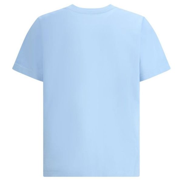 Casablanca Montagne Patch T-shirt Licht Blauw