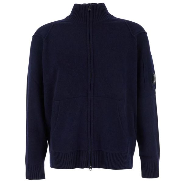CP Company Lambswool GRS Knit Vest Navy