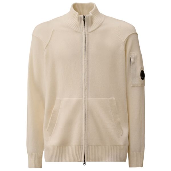 CP Company Lambswool GRS Knit Vest Wit