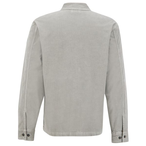 CP Company Corduroy Lens Button Overshirt Grijs