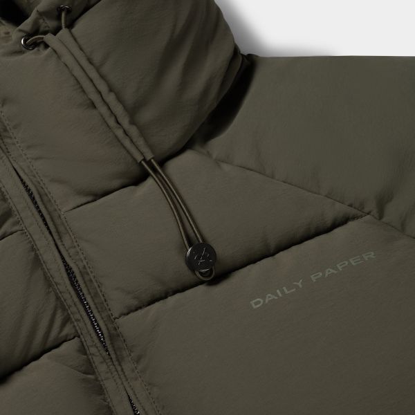 Daily Paper Relaxed Puffer Donker Groen