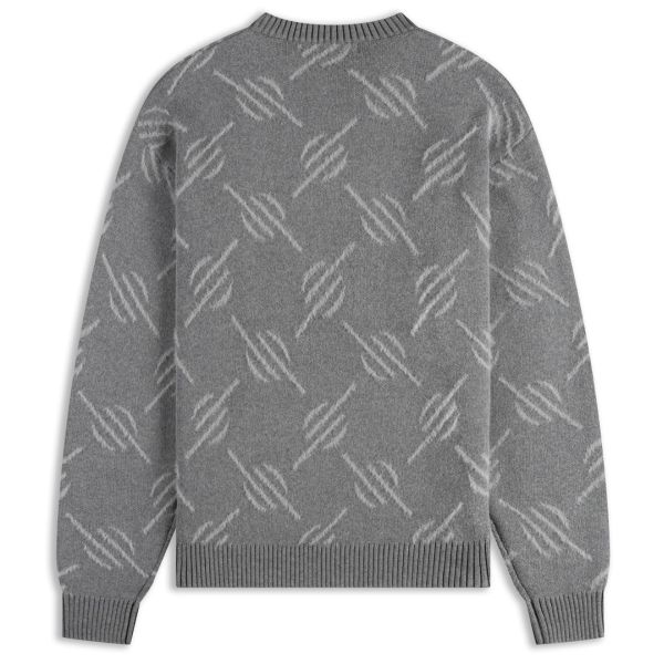 Daily Paper Tevin Monogram Knit Sweater Grijs