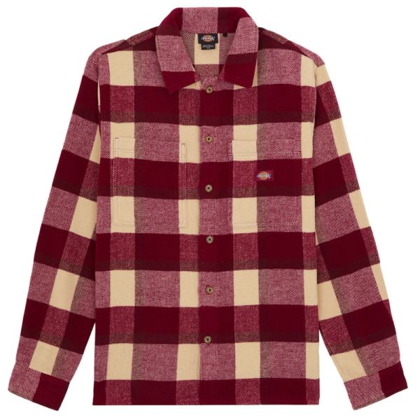 Dickies Plaid Coaling Overshirt Rood