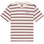 Dickies York Stripe T-shirt Off White/Rood
