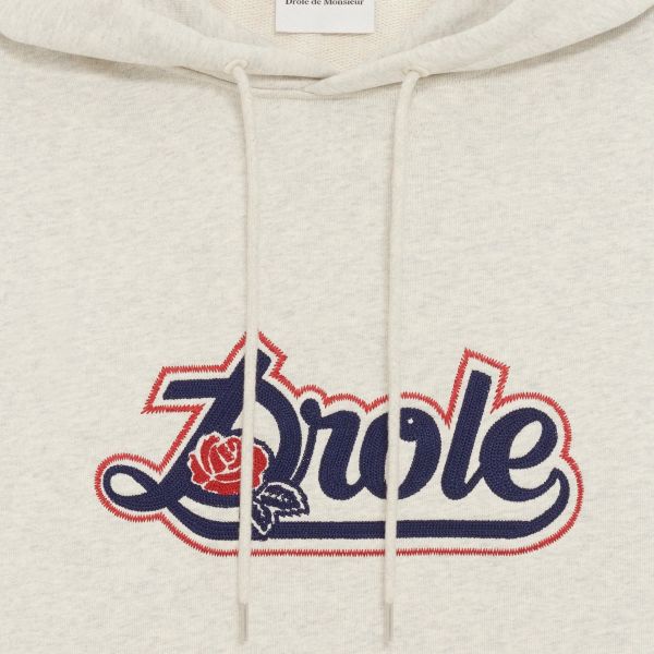 Drôle De Monsieur Drôle Rose Hoodie Grijs