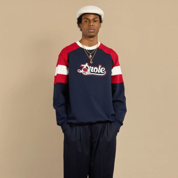 Drôle De Monsieur Drôle Rose Sweater Navy