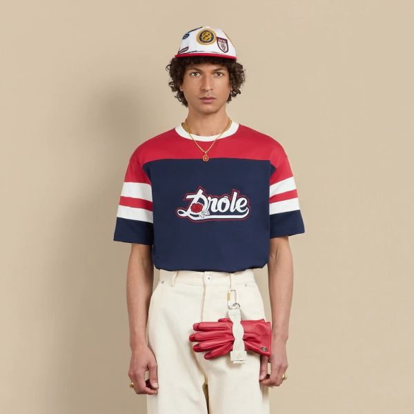 Drôle De Monsieur Drôle Rose T-shirt Navy