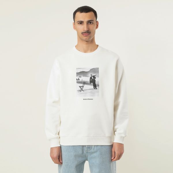 Drôle De Monsieur Ice Skating Waiter Sweater Off White