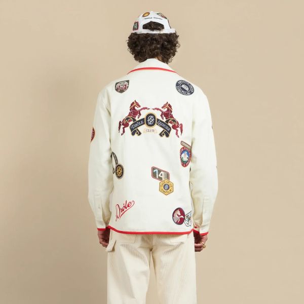 Drôle De Monsieur Racing Overhemd Off White