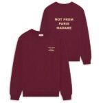 Drôle De Monsieur Slogan Sweater Bordeaux