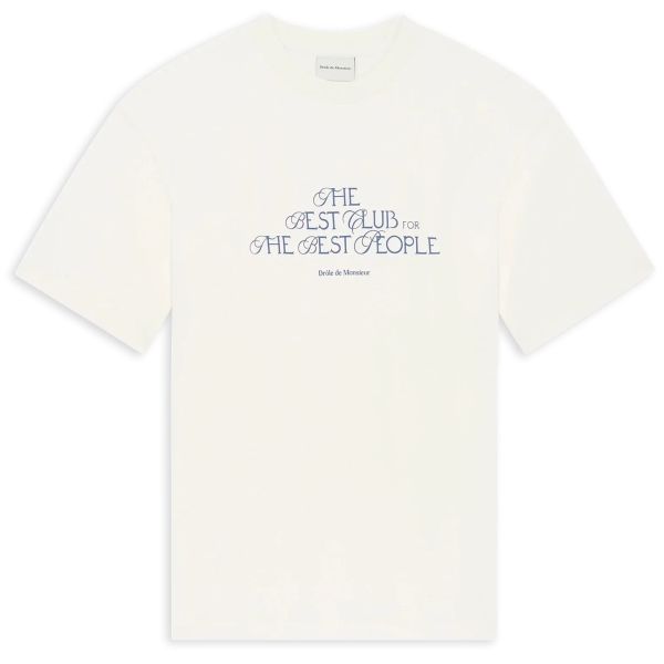 Drôle De Monsieur The Best Club T-shirt Off White