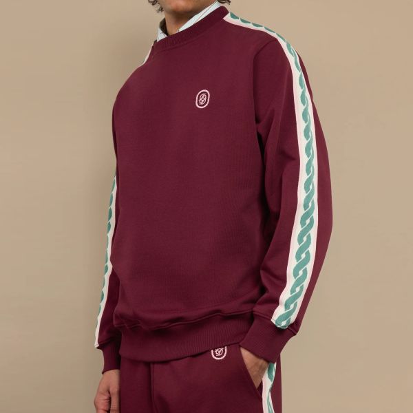 Drôle De Monsieur Tresses Sweater Bordeaux