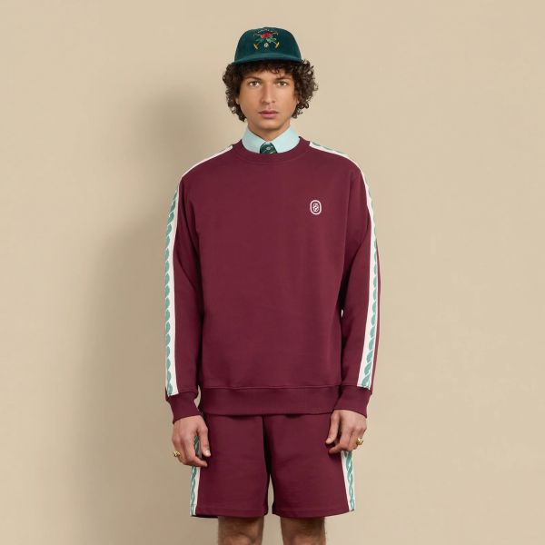 Drôle De Monsieur Tresses Sweater Bordeaux