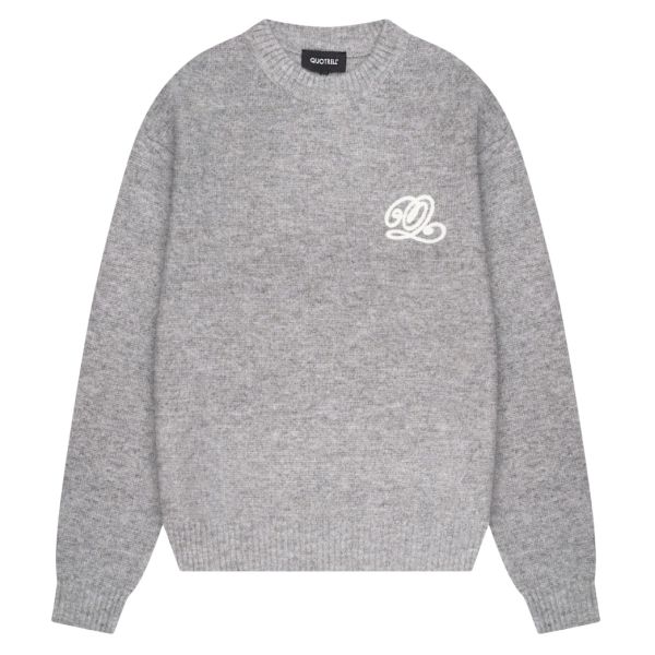 elan knitted sweater light grey meleehhhh