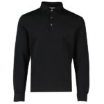 Gran Sasso Longsleeve Polo Zwart