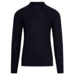 Gran Sasso Mock Pullover Sweater Donker Bruin