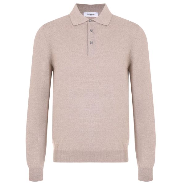 Gran Sasso Tennis Polo Sweater Beige