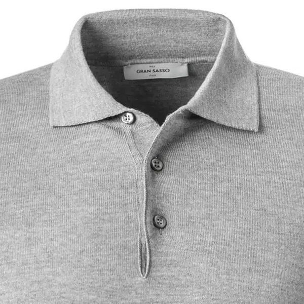 Gran Sasso Tennis Polo Sweater Grijs