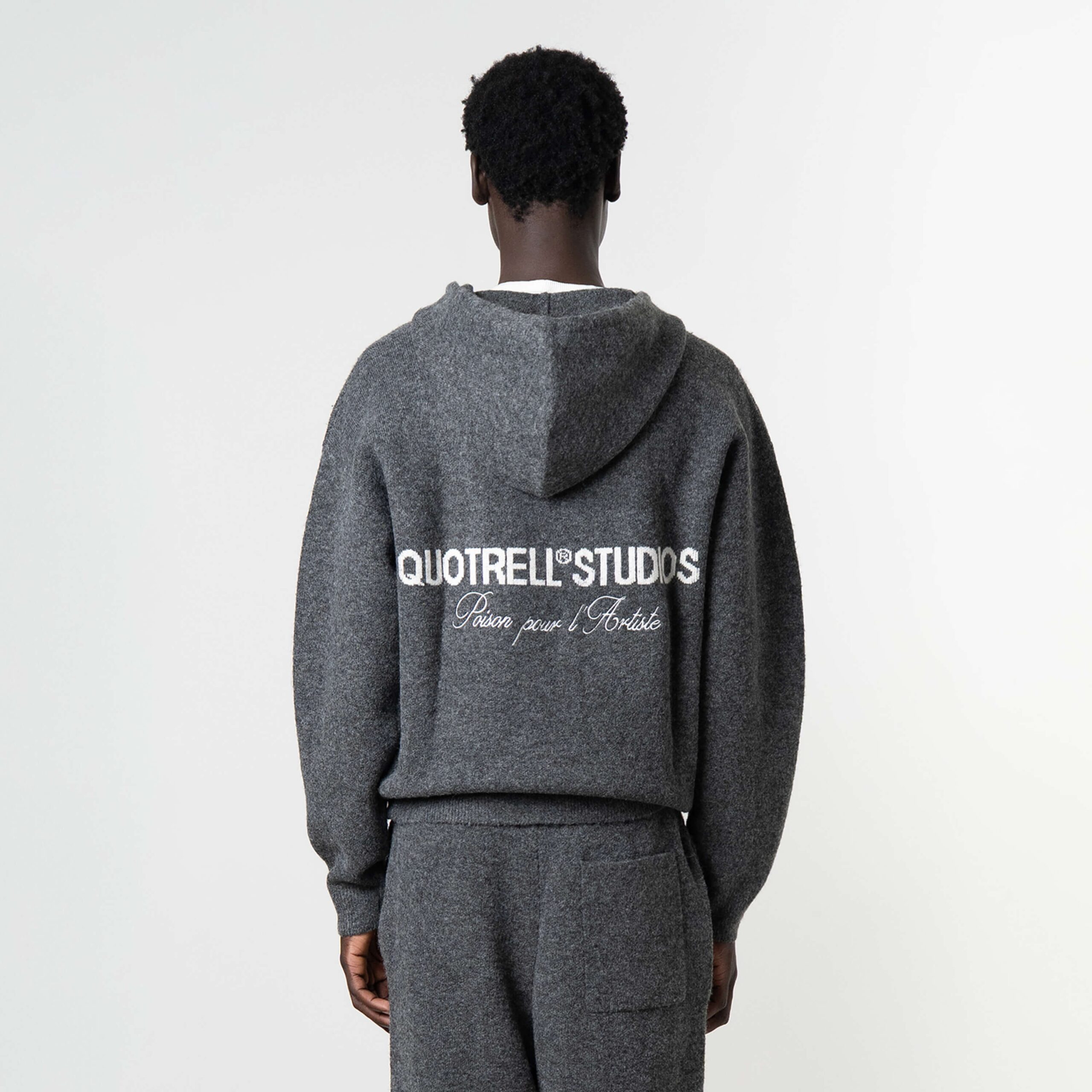 Quotrell Calvin Knitted Vest Grijs