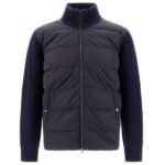 Herno Wool Cardigan Jack Navy