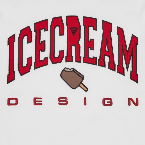 Icecream Design Longsleeve T-shirt Wit