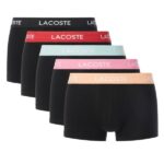 Lacoste 5-Pack Boxer Zwart/Rood/Blauw/Roze/Oranje