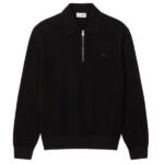 Lacoste Half Zip Collar Sweater Zwart