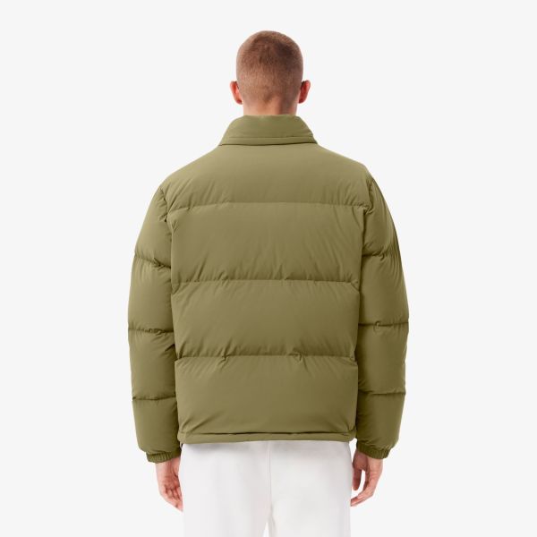 Lacoste Hooded Down Puffer Donker Groen