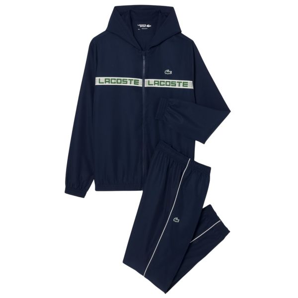 Lacoste Logo Stripe Trainingspak Navy