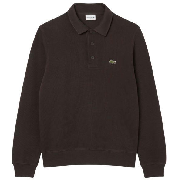Lacoste Ribbed Polo Sweater Bruin
