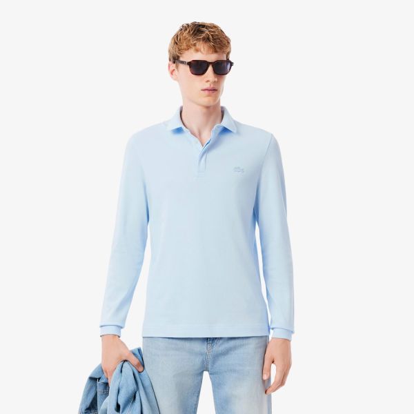 Lacoste Smart Paris Longsleeve Polo Licht Blauw
