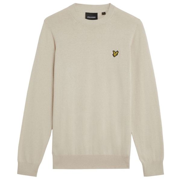 Lyle & Scott Cotton Merino Sweater Beige