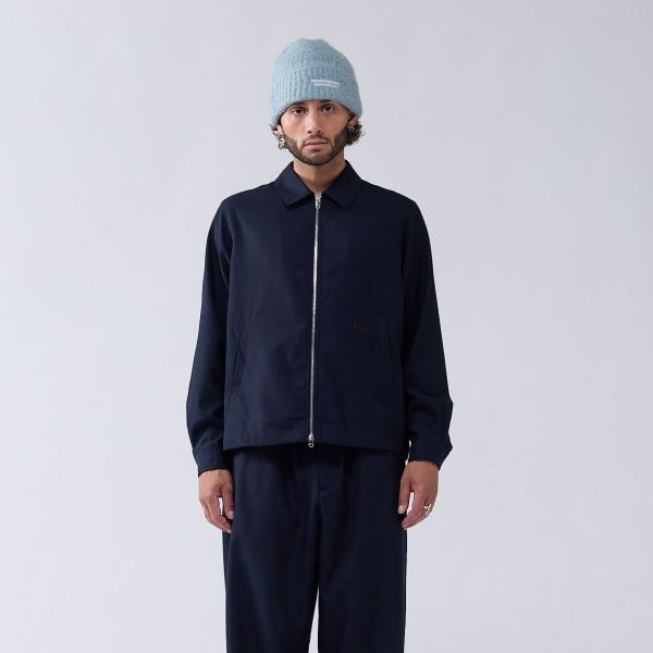 New Amsterdam Surf Association Lined Wool Overshirt Navy