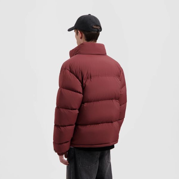 Olaf Matte Puffer Bordeaux