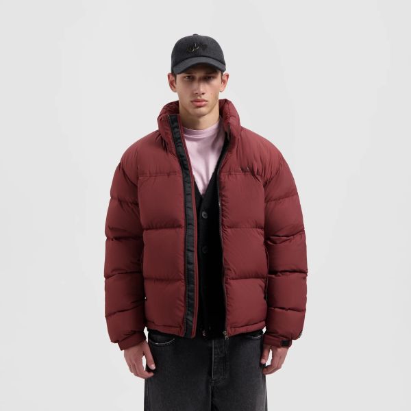 Olaf Matte Puffer Bordeaux