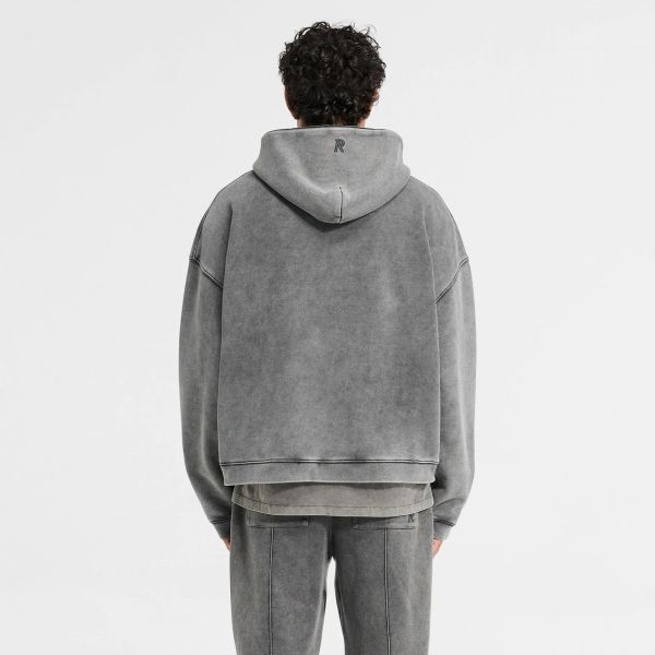 Represent Initial Boxy Hoodie Antraciet