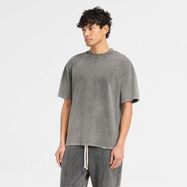 Represent Initial Oversized T-shirt Antraciet