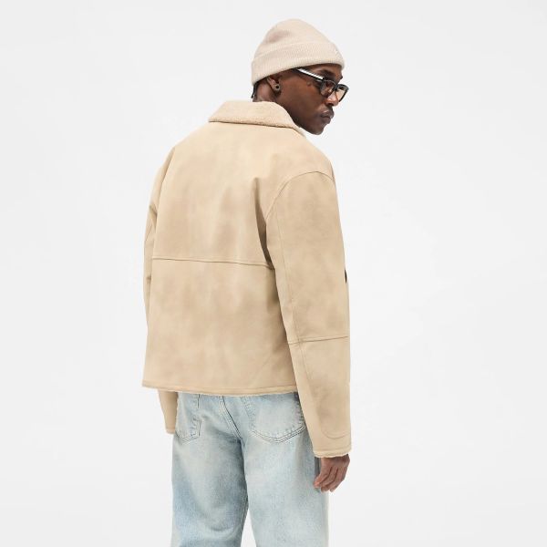 Represent Shearling Jack Beige