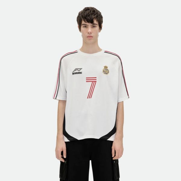 Rhude Lundun Soccer Jersey Wit