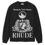 Rhude Youth Of America Longsleeve T-shirt Zwart