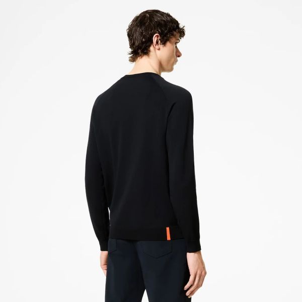 Roberto Ricci Designs Amos Round Knit Sweater Navy