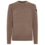 Roberto Ricci Designs Bouclè Round Knit Sweater Beige