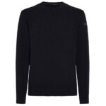 Roberto Ricci Designs Bouclè Round Knit Sweater Navy