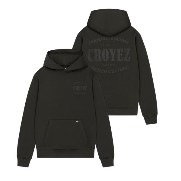 Croyez Stamp Hoodie Donker groen